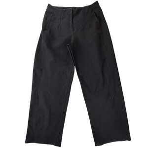 Lululemon City Sleek Wide Leg Pant Size 6 High Rise Black Stretch Casual